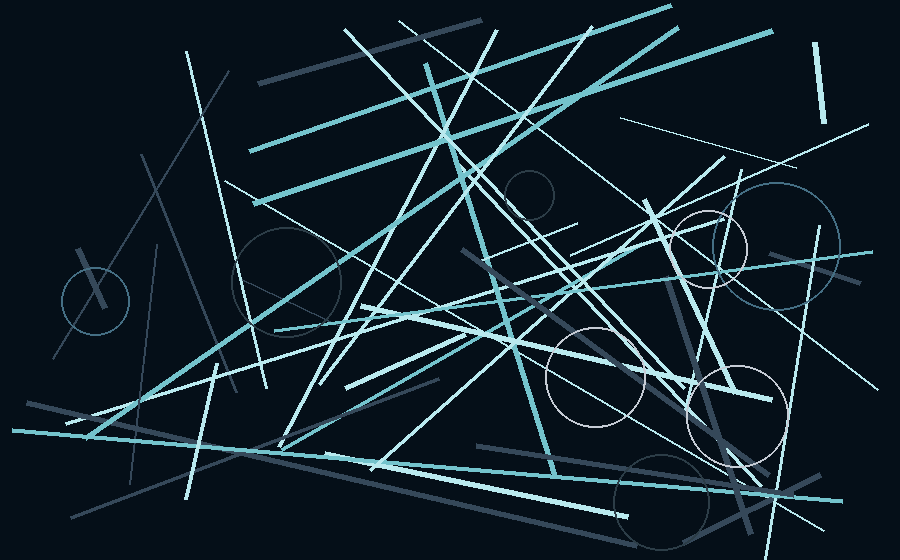 Mavi və yaşıl tonlarda abstrakt kompozisiya